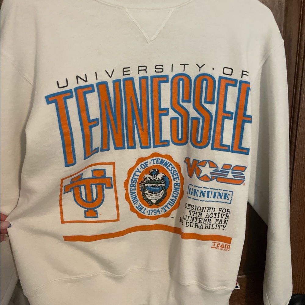 Russell Athletic Cream Crewneck Sweater